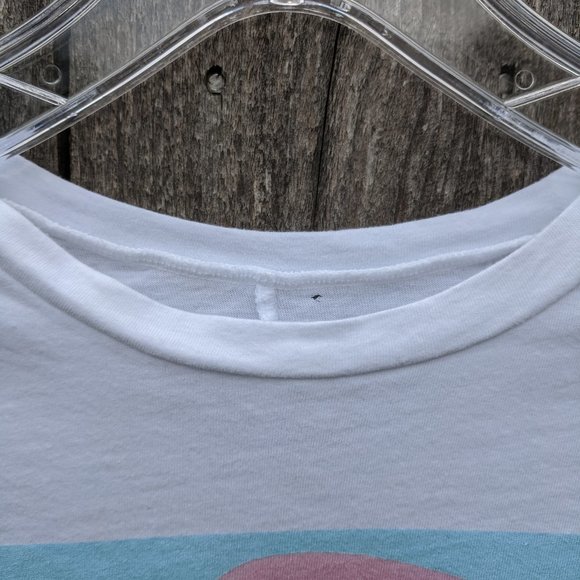 New! Lady Gaga Joanne Edgy Fringe Graphic crop top T-shirt - Picture 3 of 4